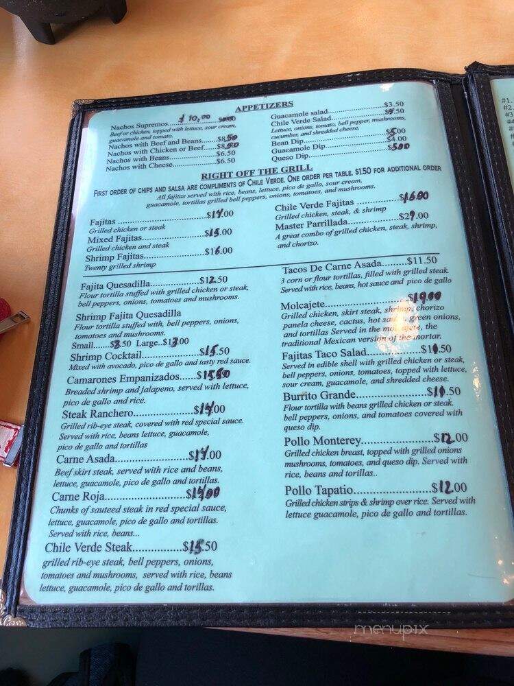 Chili Verde Mexican Restaurant - Winter Haven, FL menu_pic
