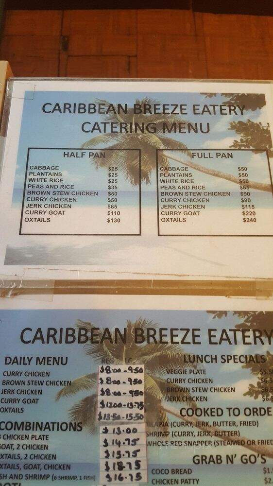 Caribbean Breeze Eatery - Mableton, GA menu_pic