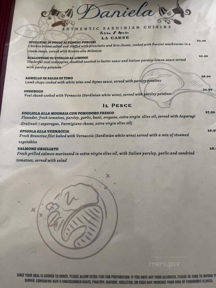 Daniela's - Baltimore, MD menu_pic