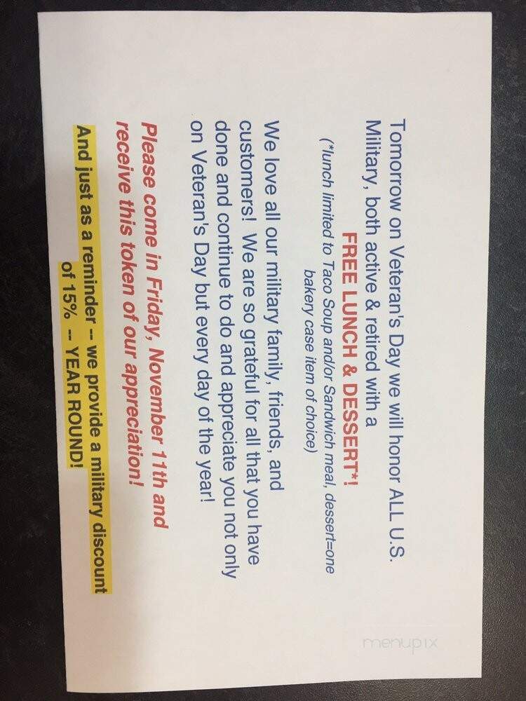 Bake My Day - Mansfield, OH menu_pic