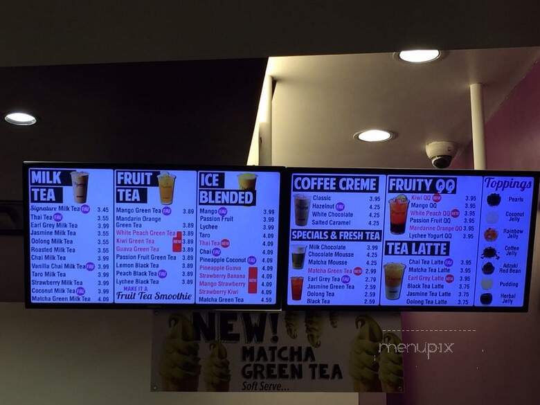 Chatime Bubble Tea - Bloomington, MN menu_pic