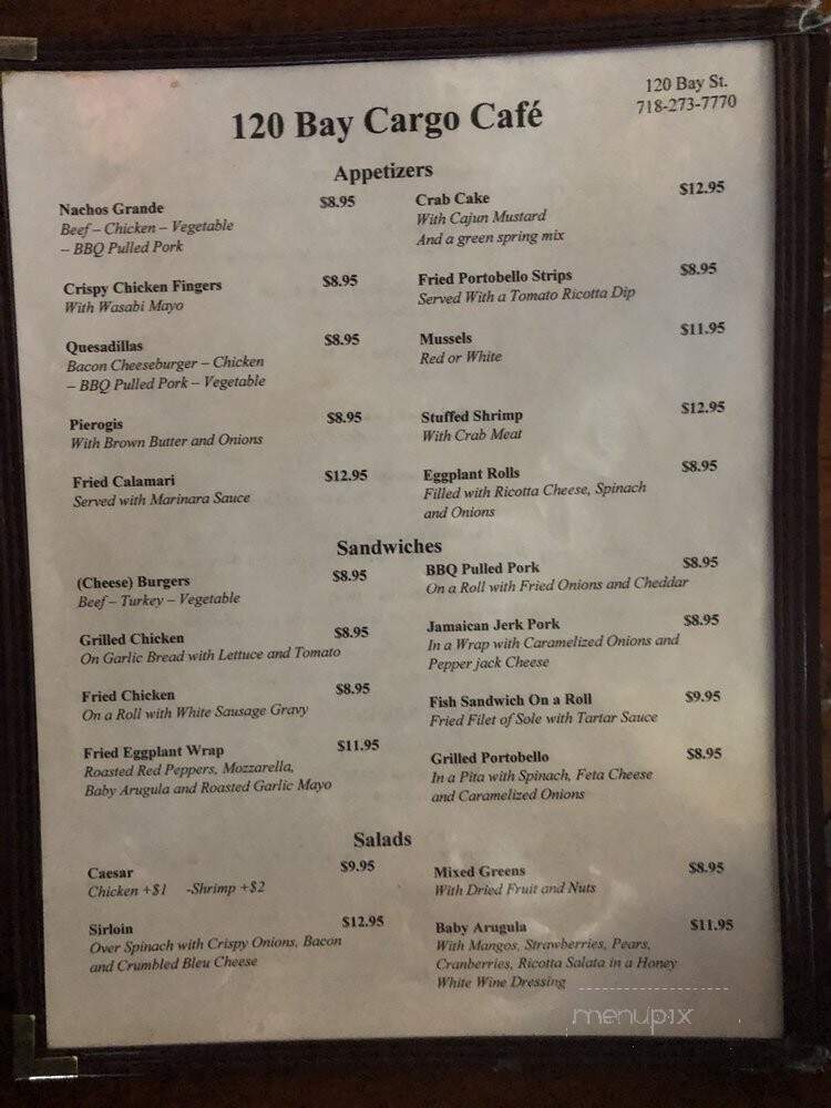 120 Bay Cafe - Staten Island, NY menu_pic