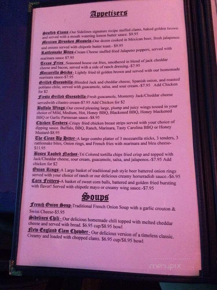 Sidelines Restaurant and Sports Bar - Red Hook, NY