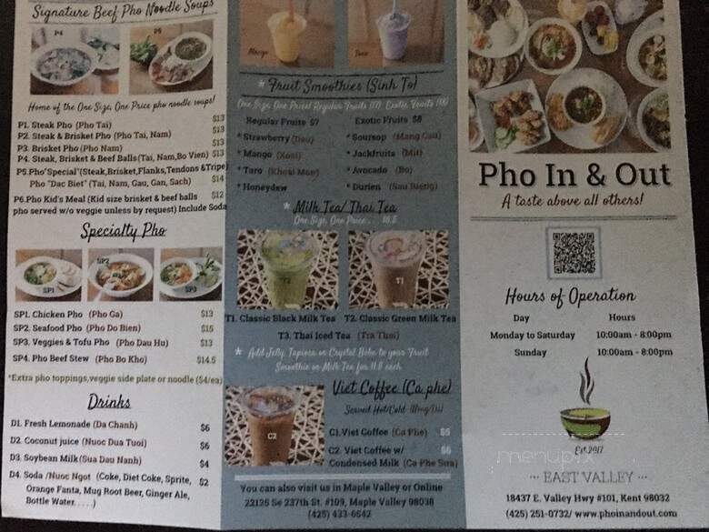 Pho In Out - Kent, WA