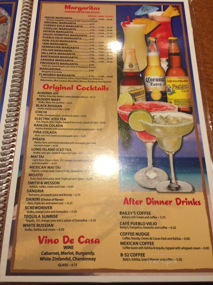 Pueblo Viejo - Colorado Springs, CO menu_pic