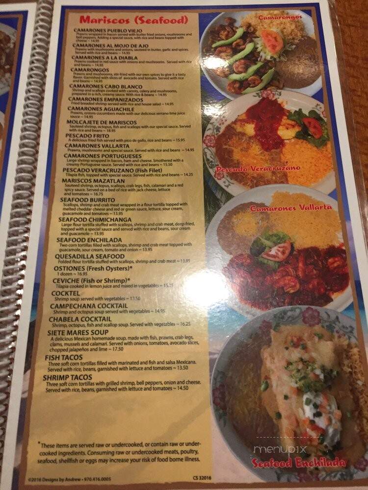 Pueblo Viejo - Colorado Springs, CO menu_pic
