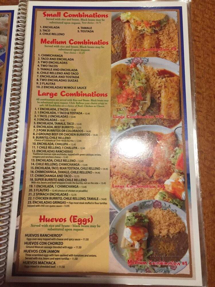 Pueblo Viejo - Colorado Springs, CO menu_pic