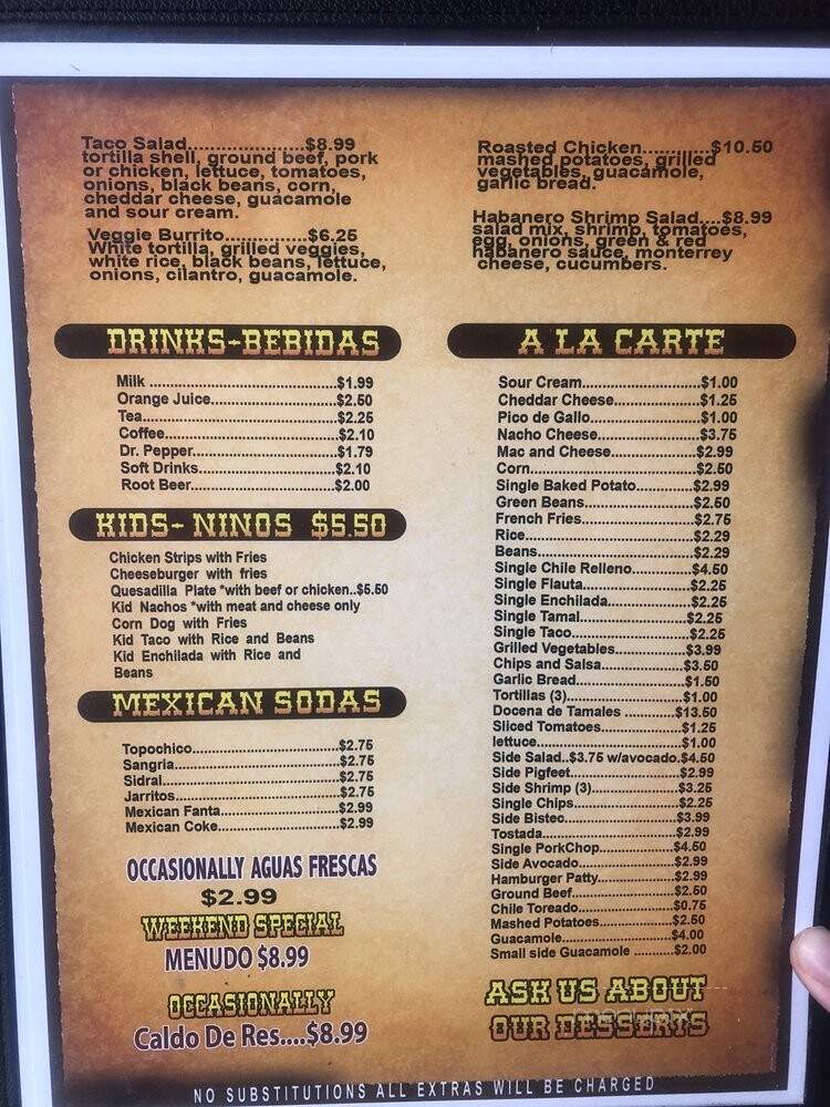 La Rueda Mexican Restaurant - Fort Worth, TX menu_pic
