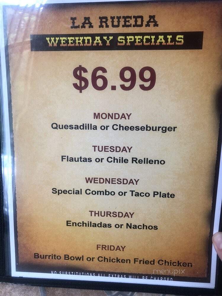 La Rueda Mexican Restaurant - Fort Worth, TX menu_pic