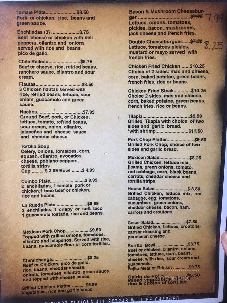 La Rueda Mexican Restaurant - Fort Worth, TX menu_pic