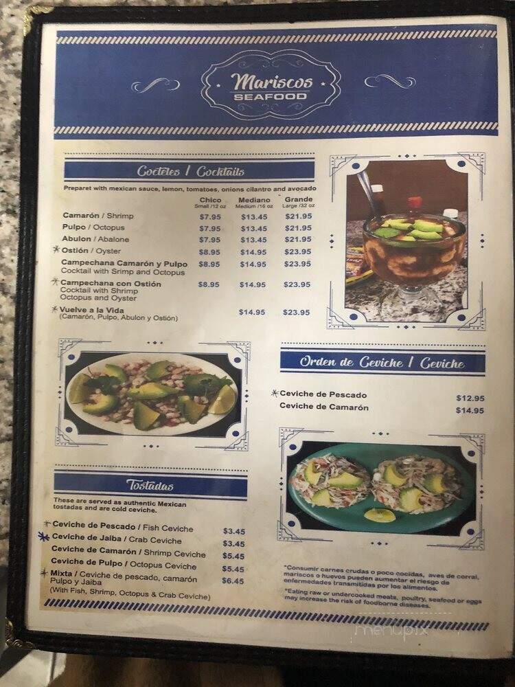 Mariscos Vallarta - Las Vegas, NV menu_pic