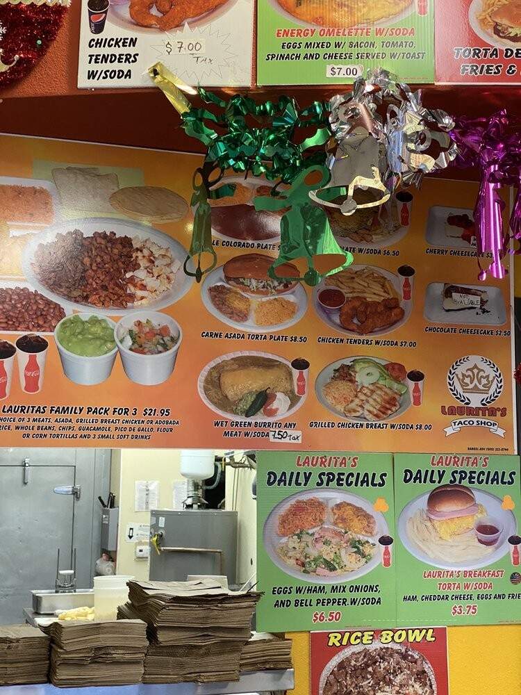 Laurita's Taco Shop - Las Vegas, NV menu_pic