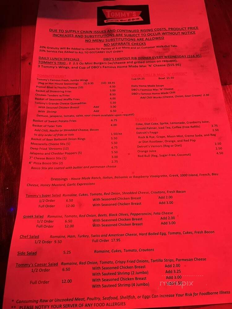 Tommy's Detroit Bar and Grill - Detroit, MI