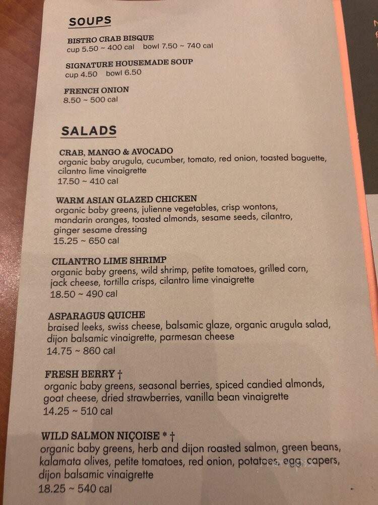 Nordstrom Cafe Bistro - Novi, MI menu_pic