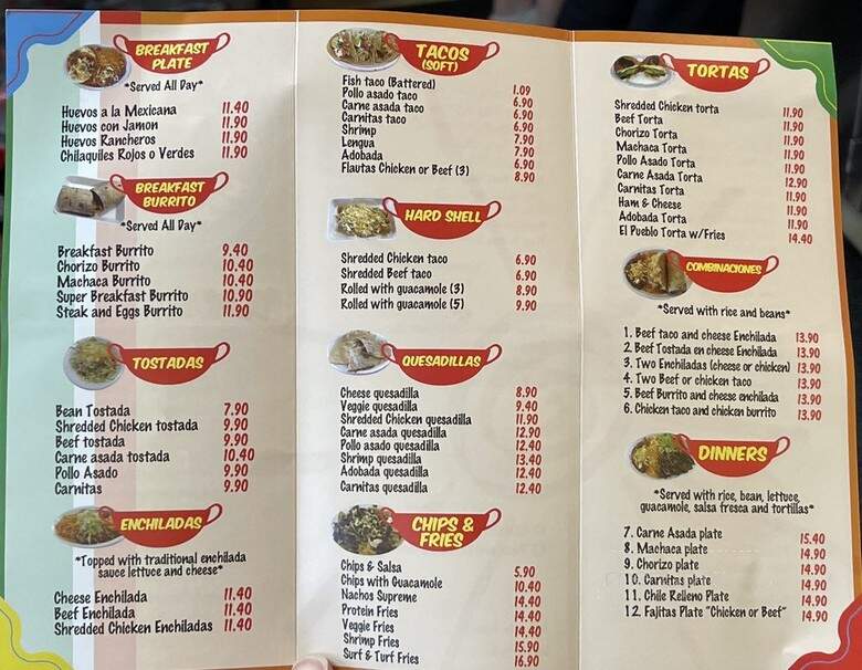 El Pueblo - Cardiff by the Sea, CA menu_pic