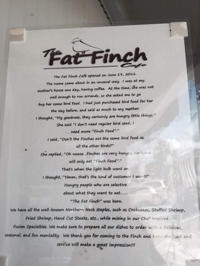 The Fat Finch Cafe - Warsaw, VA