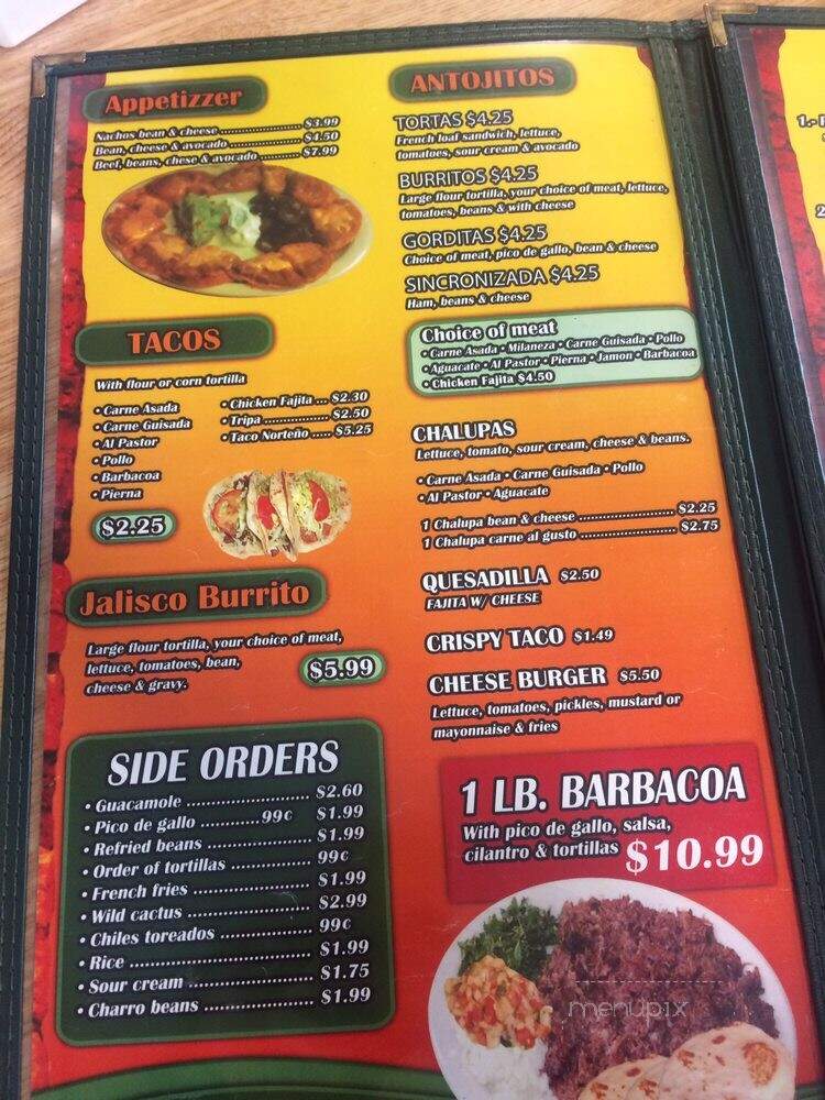 Taqueria Furia De Jalisco - San Antonio, TX menu_pic