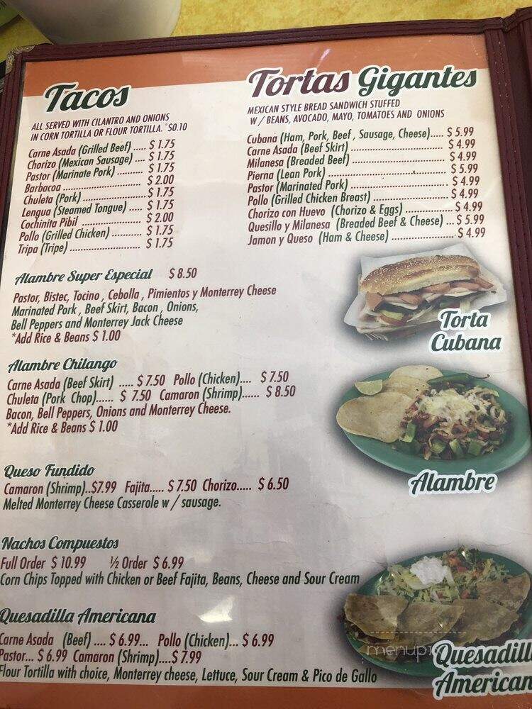 Mexico Lindo Y Querido - Houston, TX menu_pic