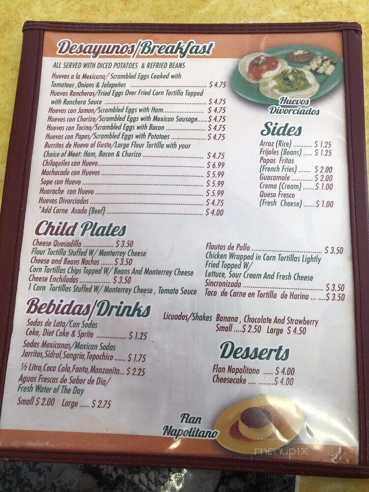 Mexico Lindo Y Querido - Houston, TX menu_pic
