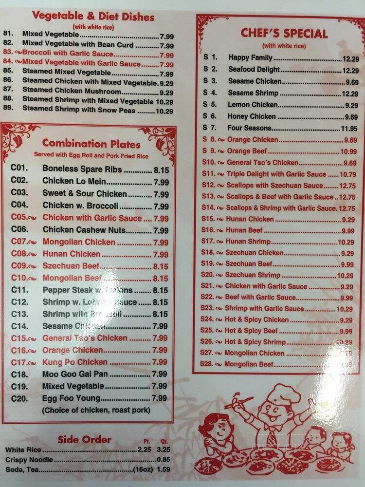 Hibachi House - Simpsonville, SC menu_pic