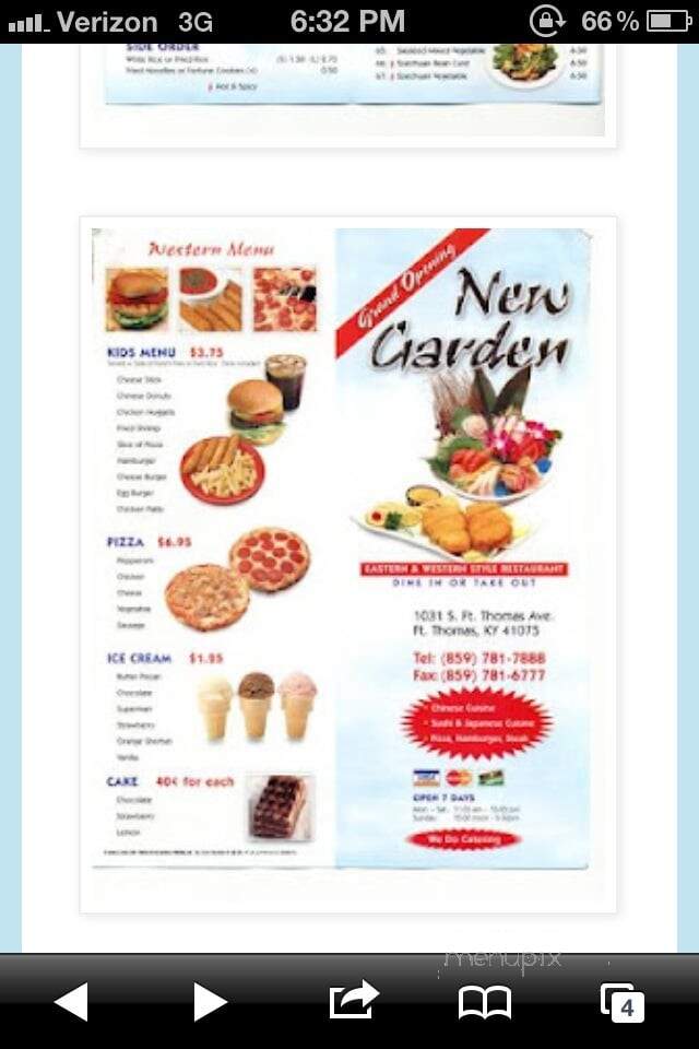 New Garden - Fort Thomas, KY menu_pic
