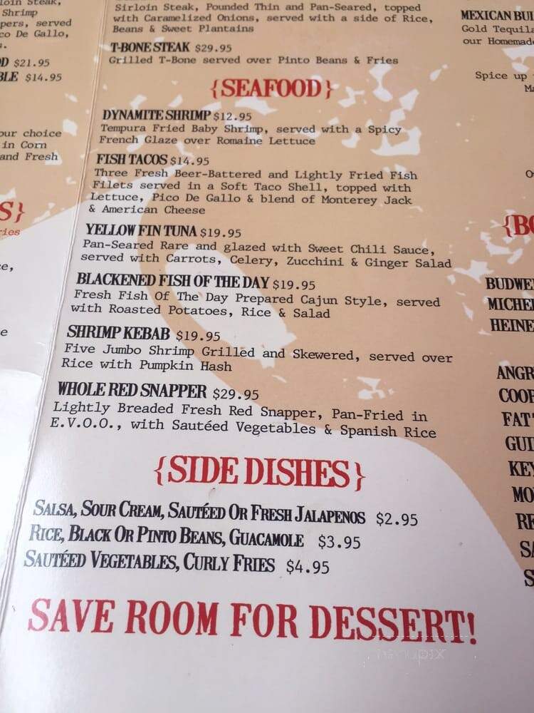 Sangria's Cafe - Fort Lauderdale, FL menu_pic