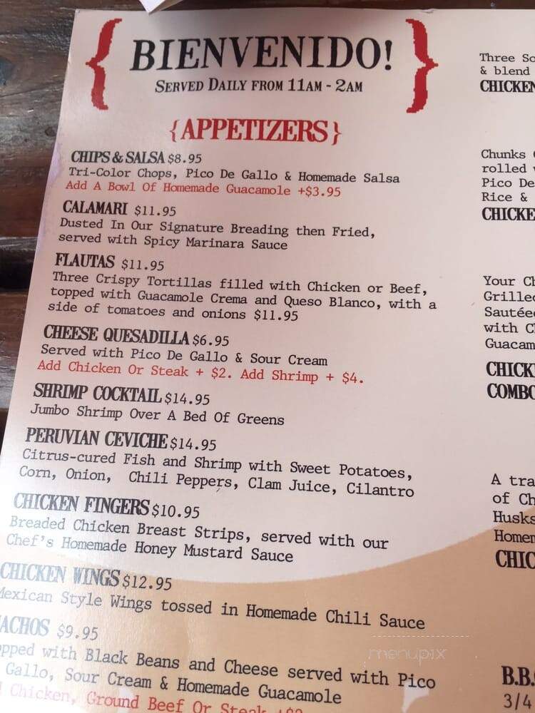 Sangria's Cafe - Fort Lauderdale, FL menu_pic