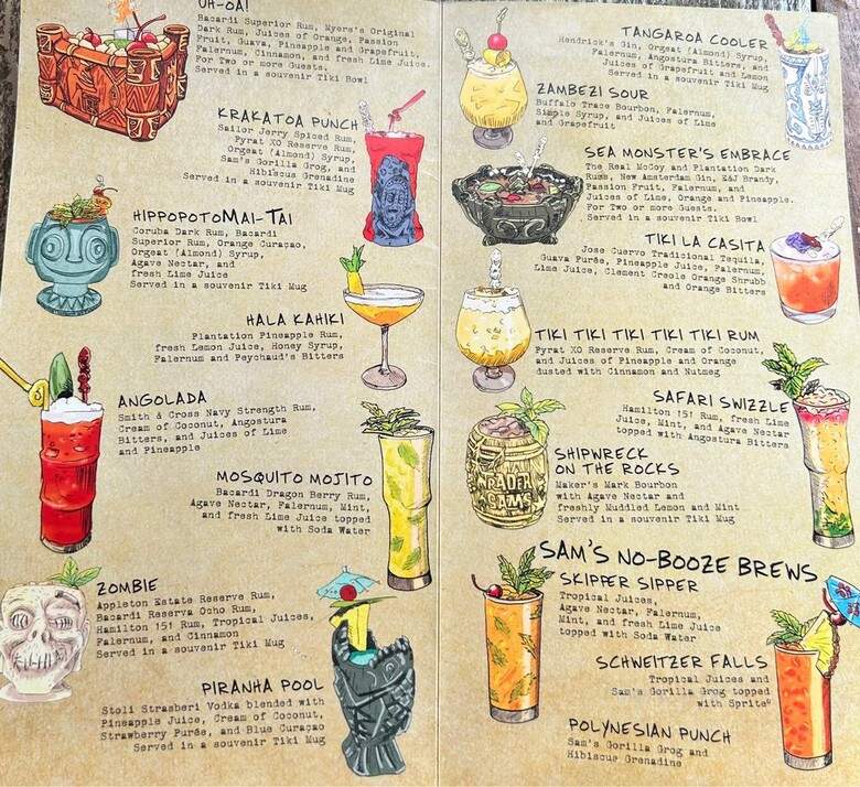 Trader Sam's Enchanted Tiki Bar - Anaheim, CA menu_pic