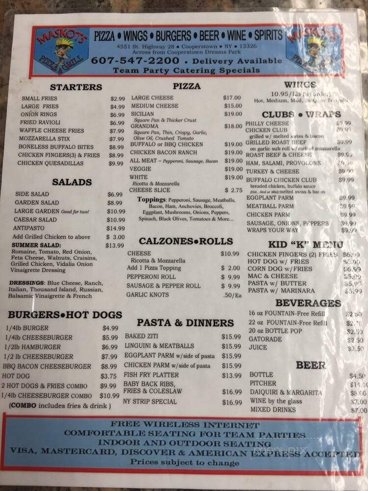 Pizza and Grill - Milford, NY
