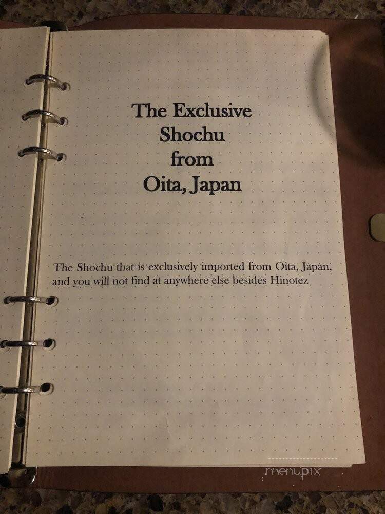 Hinotez - San Diego, CA menu_pic