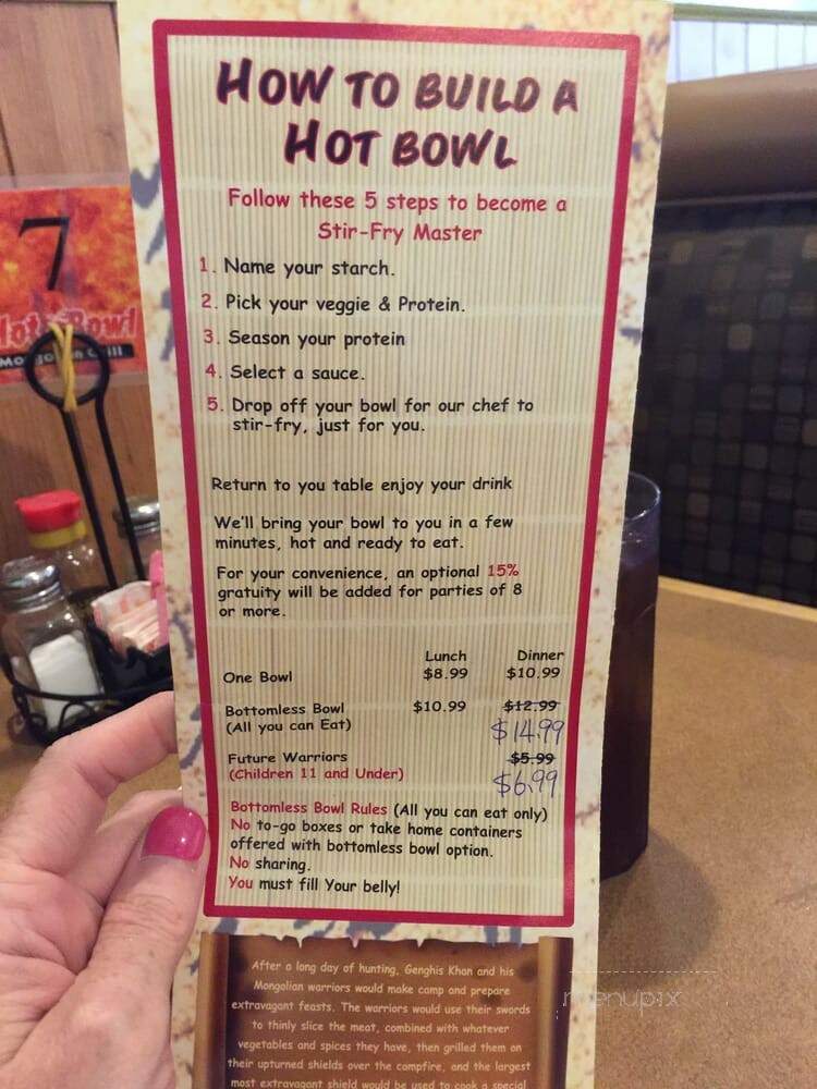 Hot Bowl Mongolian Grill - Sugar Land, TX