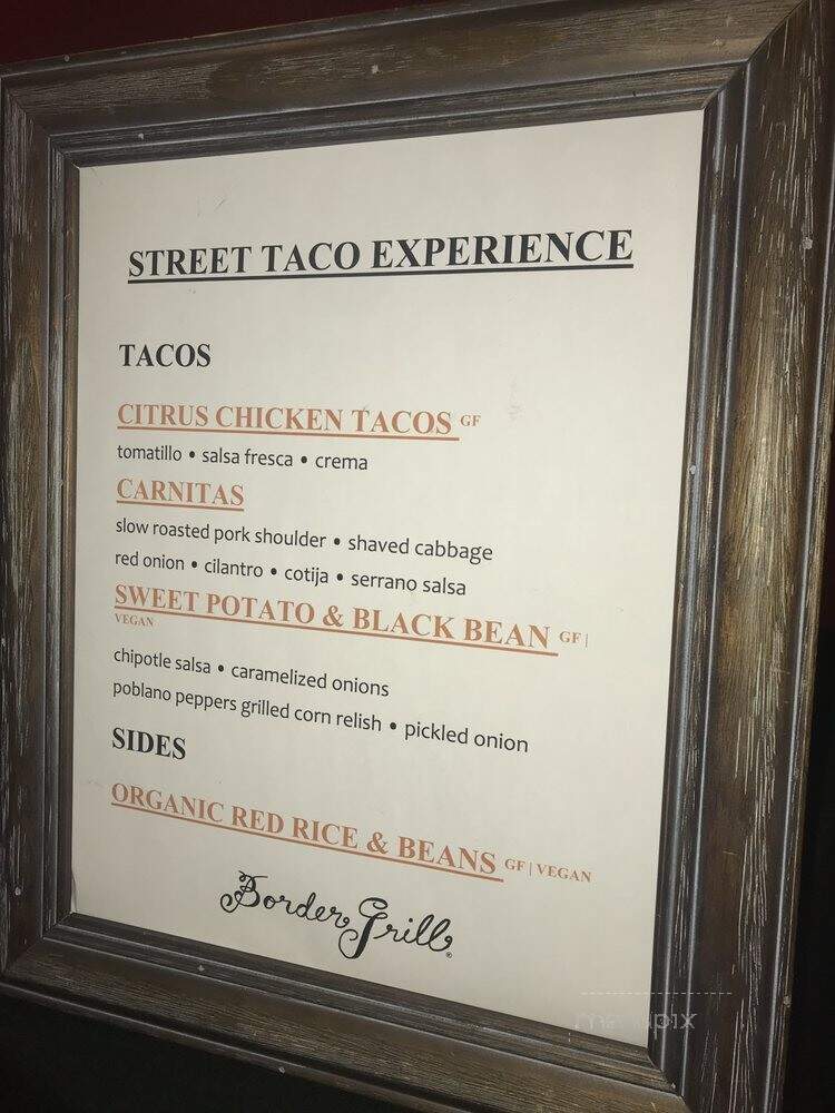 Border Grill - Los Angeles, CA menu_pic