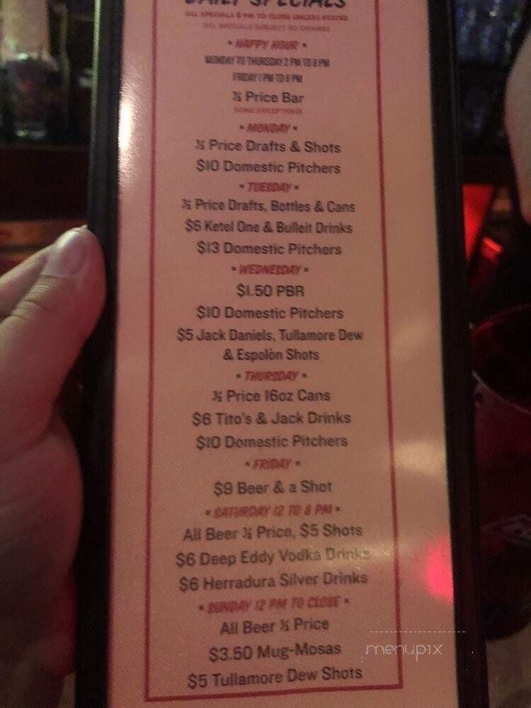 3 Sheets Saloon - New York, NY menu_pic