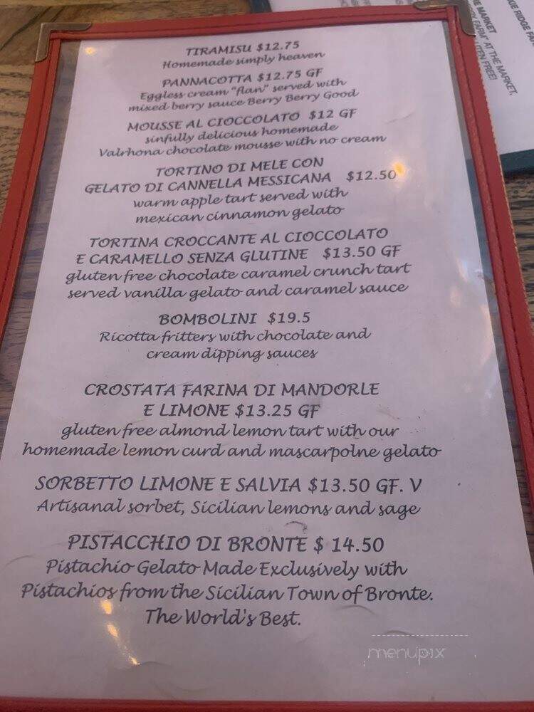 Il Posto Accanto - New York, NY menu_pic