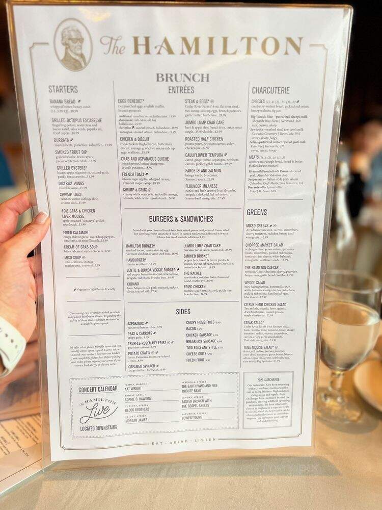 The Hamilton - Washington, DC menu_pic