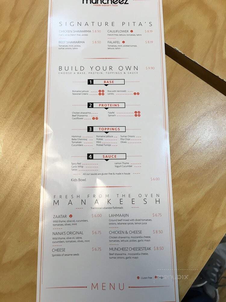 Muncheez Mania - Washington, DC menu_pic
