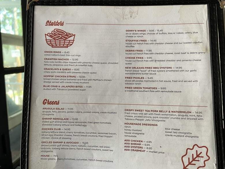 Mahony's PO Boy Shop - New Orleans, LA menu_pic