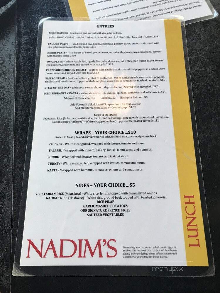 Nadim's Downtown Mediterranean Grill - Springfield, MA