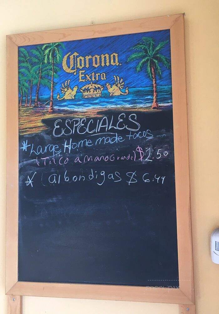 Tacos El Rey - Reno, NV menu_pic