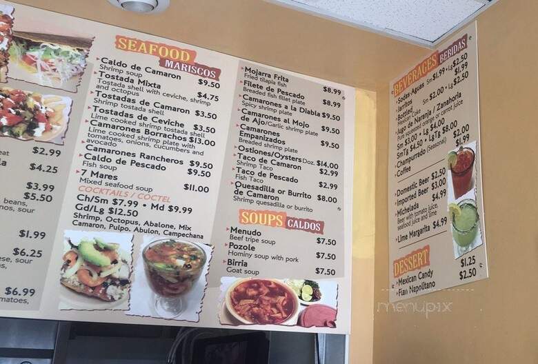 Tacos El Rey - Reno, NV menu_pic