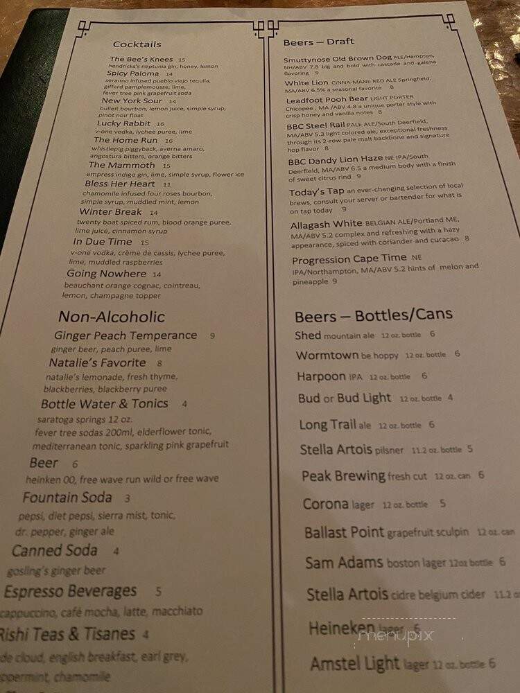 30Boltwood at The Lord Jeffery Inn - Amherst, MA menu_pic