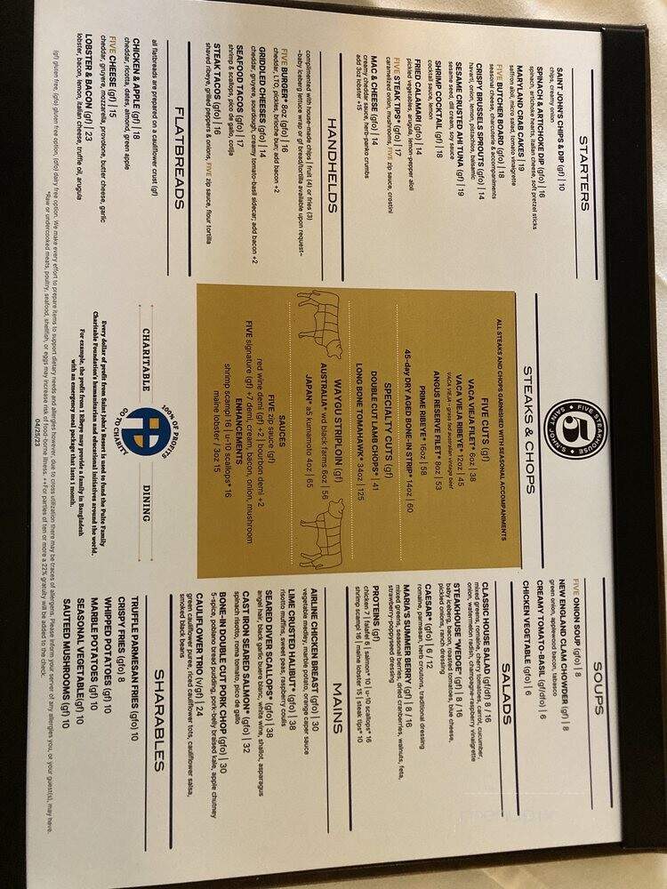 5ive Steakhouse - Plymouth, MI