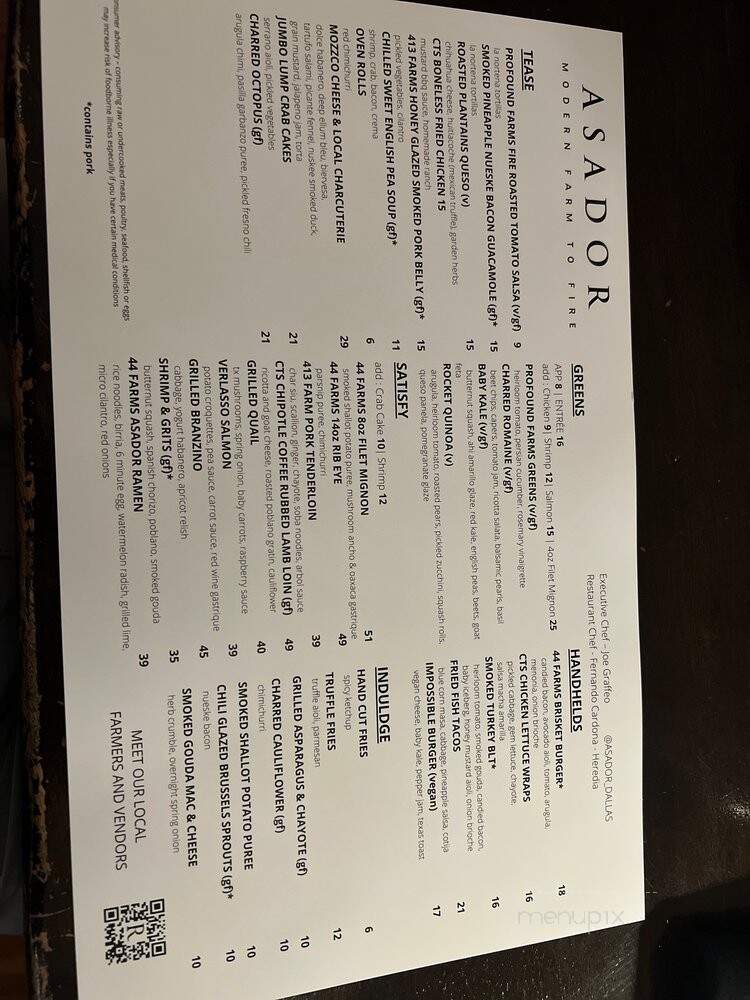Asador - Dallas, TX menu_pic