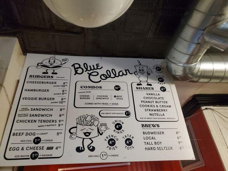 Blue Collar - Brooklyn, NY menu_pic