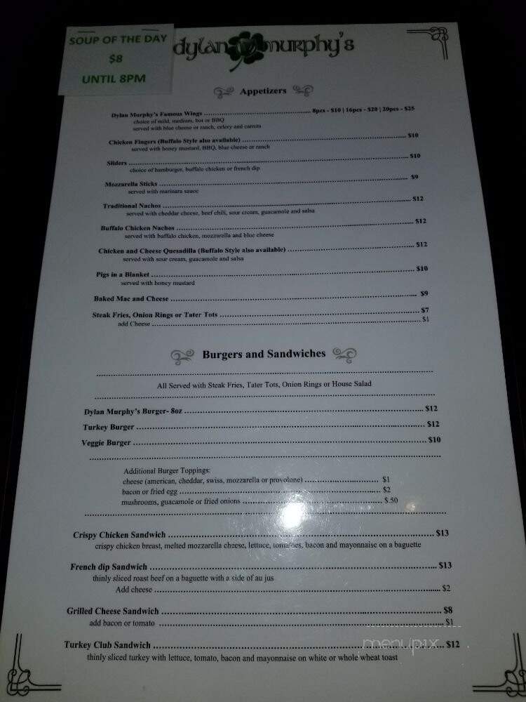 Dylan Murphys - New York, NY menu_pic