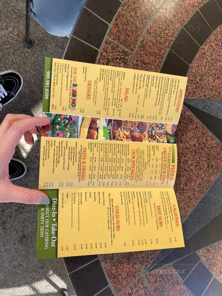 Fratello's Pizza and Pasta - Upland, CA menu_pic