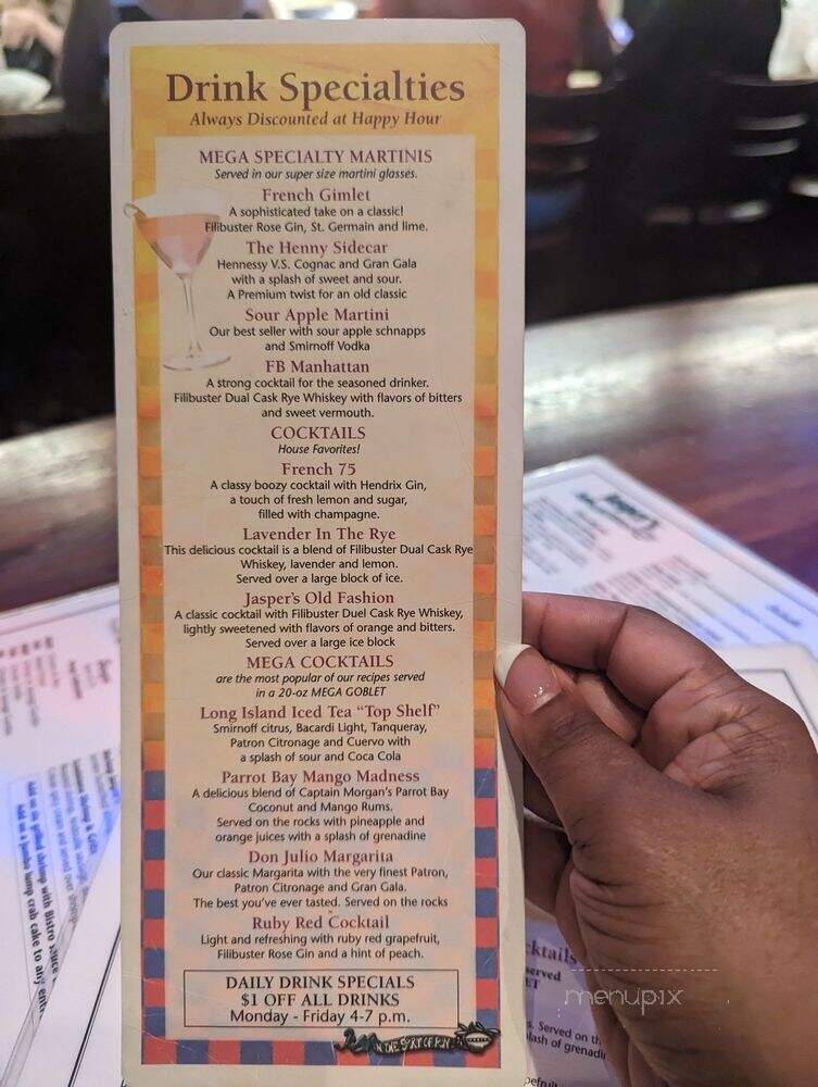 Jaspers - Upper Marlboro, MD menu_pic