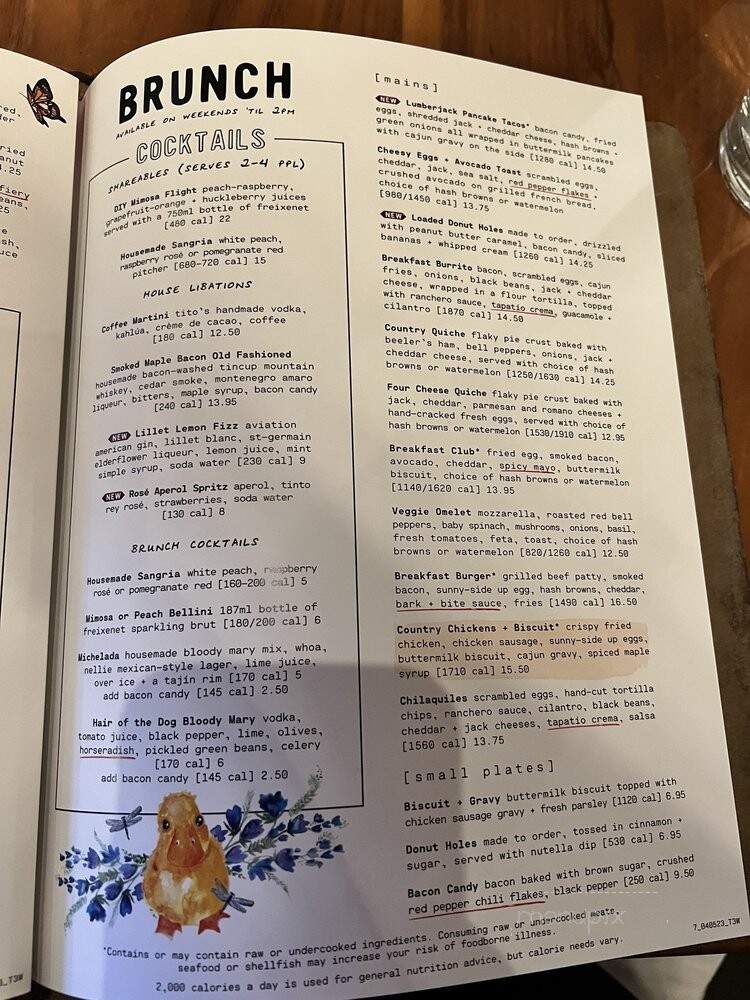 Lazy Dog Cafe - Valencia, CA menu_pic