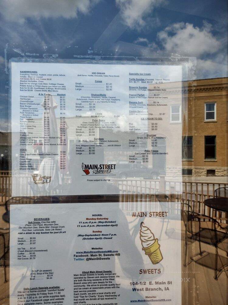 Main Street Sweets - West Branch, IA menu_pic