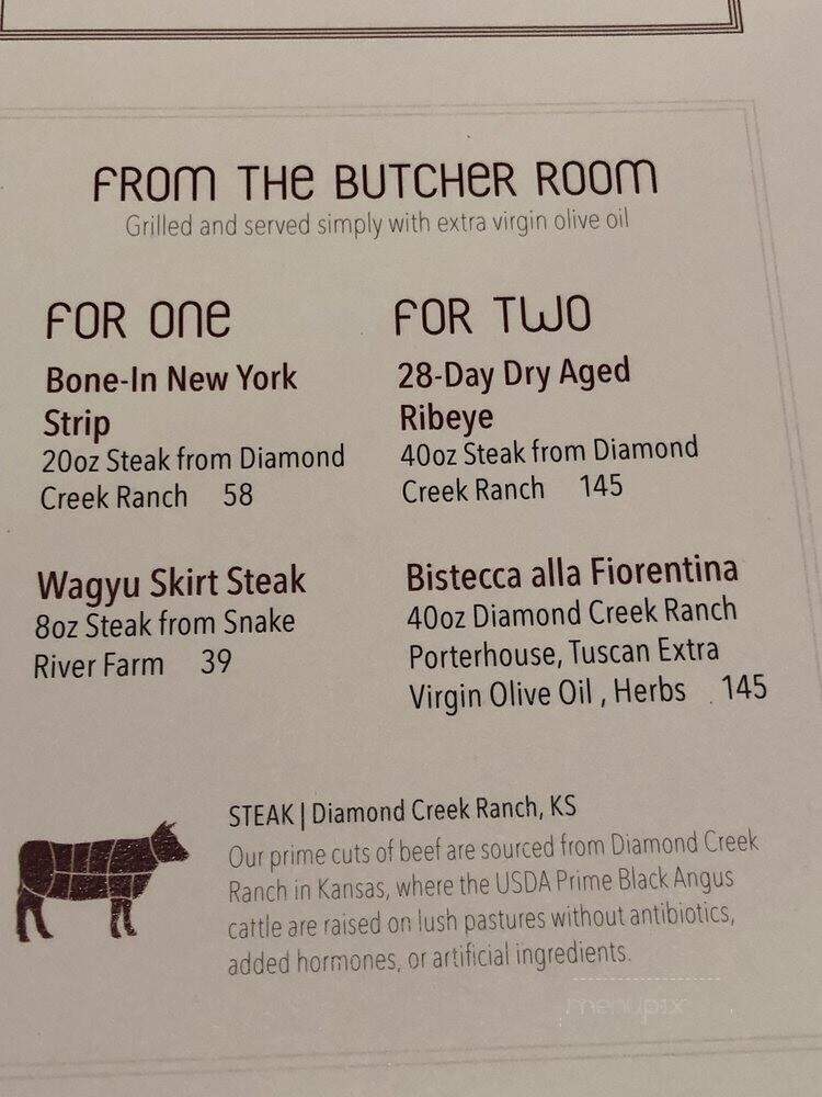 Manzo - New York, NY menu_pic
